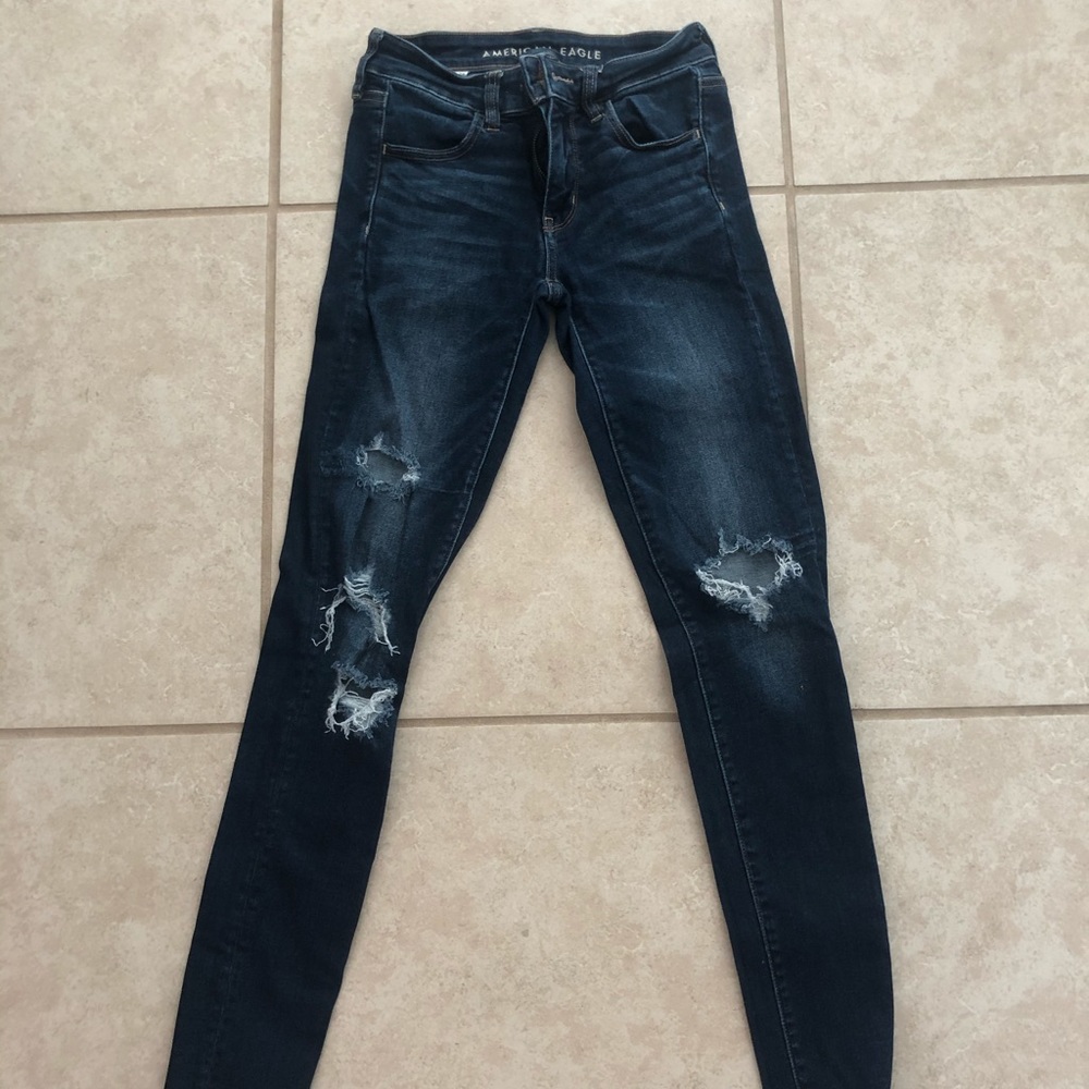 Next Level Stretch high waisted ripped jeans